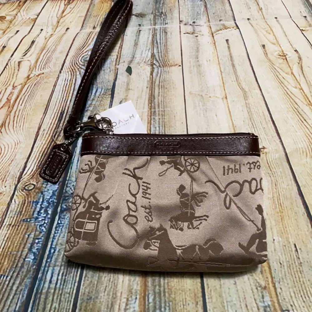 Coach Signature Collection Wristlet NWT